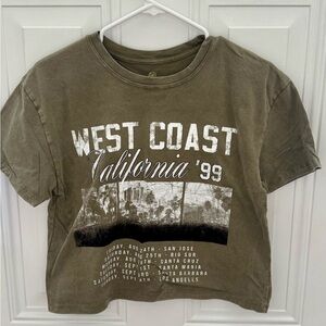 West Coast California '99 Cropped T-Shirt Size S